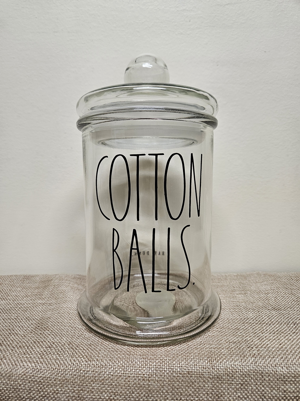 Rae Dunn 2022 Large Clear Glass Apothecary Jar